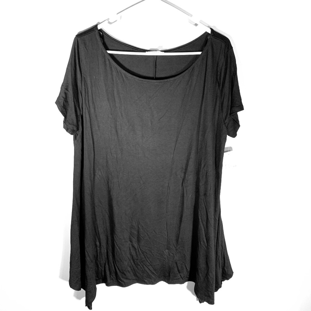 NWT Misia black shirt sleeved shirt